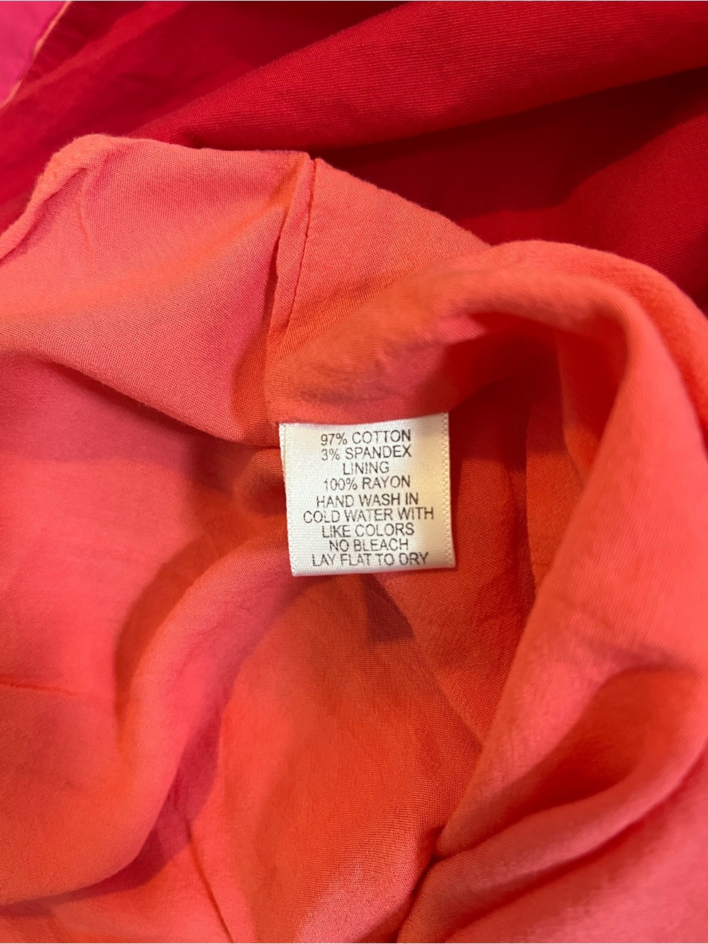 Gibson x Hi Sugarplum Flamingo Colorblock Pink & Coral Tiered Ruffle Mini Dress - Picture 7 of 7